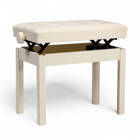 Music Life Piano Bange Sit 55 x 34, height 48-58 cm, white
