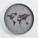 Watching clock, interior "continents", d = 30.5 cm, silent