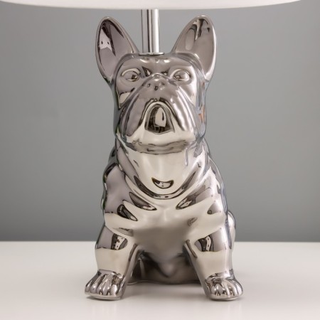 Table lamp "Puppy" E14 40W silver 22.526x41cm-5