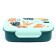 Lunch-Box "Vent. Joy of Life", 1 l, with a spoon, 22.7 x 14 x 7.2 cm, turquoise