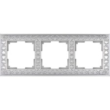 Frame for 3 posts WL07-FRAME-03, pearl color