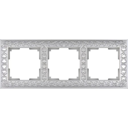 Frame for 3 posts WL07-FRAME-03, pearl color