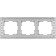 Frame for 3 posts WL07-FRAME-03, pearl color