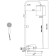 The shower system FMARK FS8345-35, tropical shower, shower set, mixer, satin