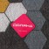 Rug -shaped muddy shares "Gamma", 60 × 90 cm, color gray color