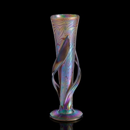 Interior vase "Iris Leaf Glass", 33 cm