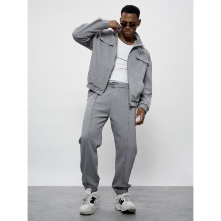 Sports suit men's, size 50, gray color-12