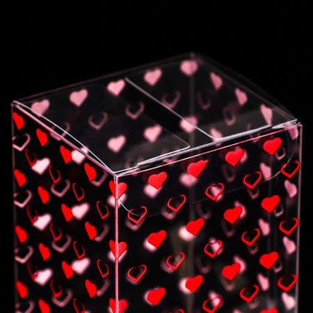 Folding box from PVC "Hearts", 4.5 x 5 x 7.5 cm-2