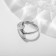 Ring "Mermaid" tail, color silver, dimensionless