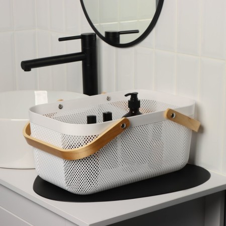 LADOM storage basket "Scandinavia", 39 × 24.5 × 18 cm, white color-4