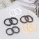 Hair elastic band "Mahrushka Sport" (set of 10 pcs) strips shine tenderness, 4 cm, mix