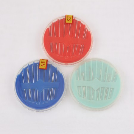 Sewing needles in a plastic box, 10 pcs, color mix-2