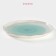 Porcelain dinner lunch shade "Milky Way", D = 25 cm, turquoise color