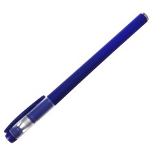 A set of gel pens 12 pieces SoftTouch, 0.5 mm, blue rod, dark blue matte case