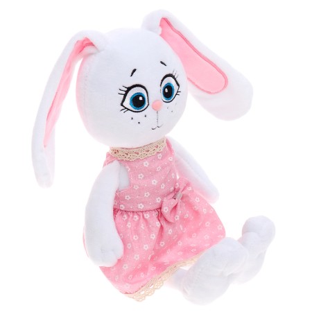 Soft toy "Bunny Emmy in a dress", 25 cm-1