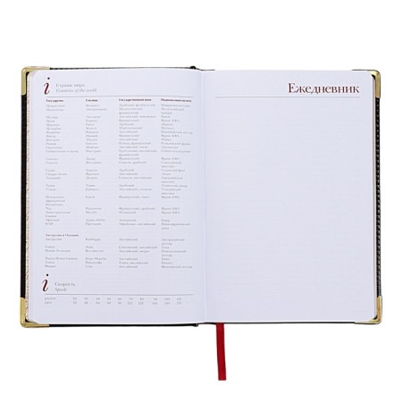 Diary of a low -up A5+, 136 sheets of Sidney Nebraska, solid cover, artificial leather, gold cut, golden corners, black-12