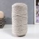 Knitting cord "Puff" 100% cotton width 5mm 100m (flax)