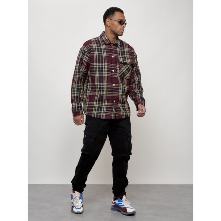 Male windbreaker, size 52, burgundy color-12