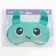 Mask for sleeping with ears "Montstrika", 19.3 x 15 cm, turquoise color