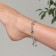 Bracelet on the leg "Sea signs" Color silver, l = 22 cm