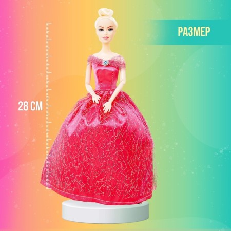 Carbonnic doll “Victoria” in a magnificent dress, with accessories, mix-1