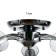 Svetogor chandelier "Shadow" 5x60W E27 chrome 65x65x22cm