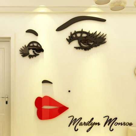 Interior stickers "Marilyn Monroe", decor on the wall, panel 100 x 90 cm-5