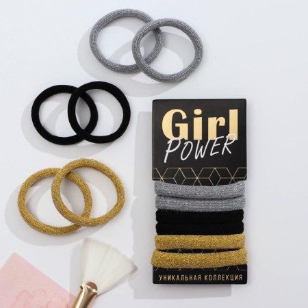 Набор резинок для волос «Girl power» 5,8 х 14 см-3
