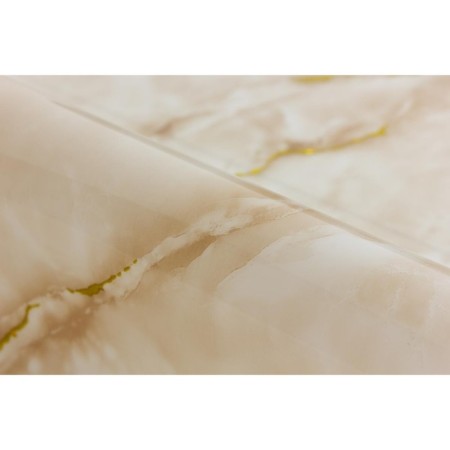 The oilcloth is transparent 0.8 mm, beige marble drawing, roll 20 pp.-3