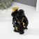 NECKE Polystone "Hothee with a gold ingred and pumpkin groat" Black 4.5x6.7x9 cm