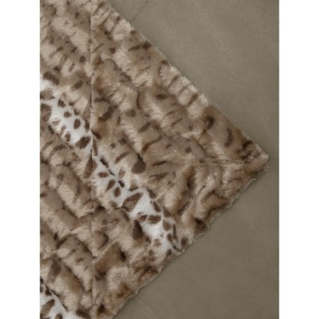 Buenas noches blanket, size 160x220 cm, beige color-5