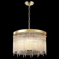 Crystal chandelier Gerhort G22038/6SN+CL+GD, 6x40W, E14, 90x50x50 cm, color gray color