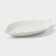 Ceramic "Leaf" dish, 25.5 × 14.5 cm, white color
