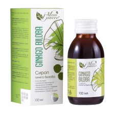 Ginkgo biloba syrup, reducing the likelihood of blood clots, 100 ml + measured spoon