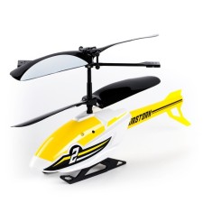A helicopter on the Flybotic Air Stork radio control, two -channel, yellow color