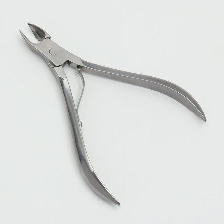 Manicure nippers for cuticle, 9 cm, blade length - 9 mm, on blist, silver color-2
