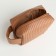Lightning cosmetic bag, brown color