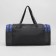 Road bag, 3 parts on lightning, external pocket, long belt, black/blue color