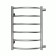 Water towel Terminus "Classic" P6, 400x600 mm, lateral connection, chrome