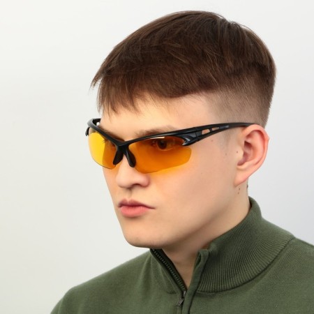 Fishing glasses, polarization "cool fisherman", yellow color, 15, 4 x 4.3 cm-5