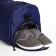 Board Road on a zipper, external pocket, shoe detachment, suitcase holder, long belt, blue color