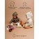 Sweater Children's Knitted Amarobaby Brush, height 68 cm, brown color
