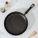 The “Expert” pan, d = 28 cm, plastic handle, glass cover, anti -stick coating, burgundy color