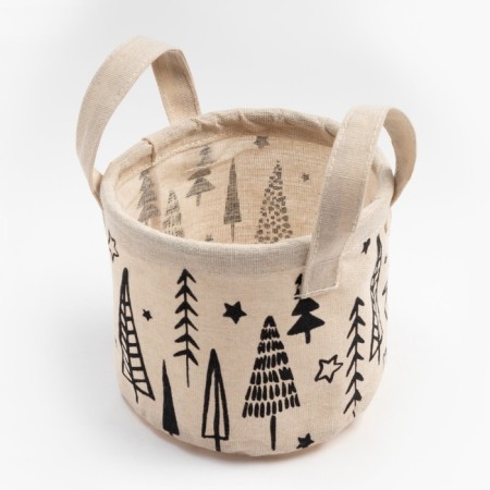 Textile basket Ethel "Christmas", 12*14 cm-1