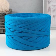 Knitted yarn, width 7-9 mm, 100m/295 g ± 10% (35 - blue)