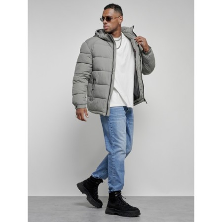 Sports male Winter, size 58, gray color-18