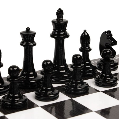 Tournament chess 37 x 37 cm, King H-8.8 cm d-3.8 cm, Pig H-4.2 cm d-2.7 cm,-2