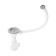 Aquant siphon for washing, 3 1/2 "x 40 mm, with a round overflower, with a plastic grill d = 115 mm