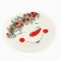 New Year. Ceramic plate "Snowman Ledysh", 20 cm