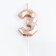 Candle in a cake on a “polyhedron” skewer, a number 3, 7 cm, champagne